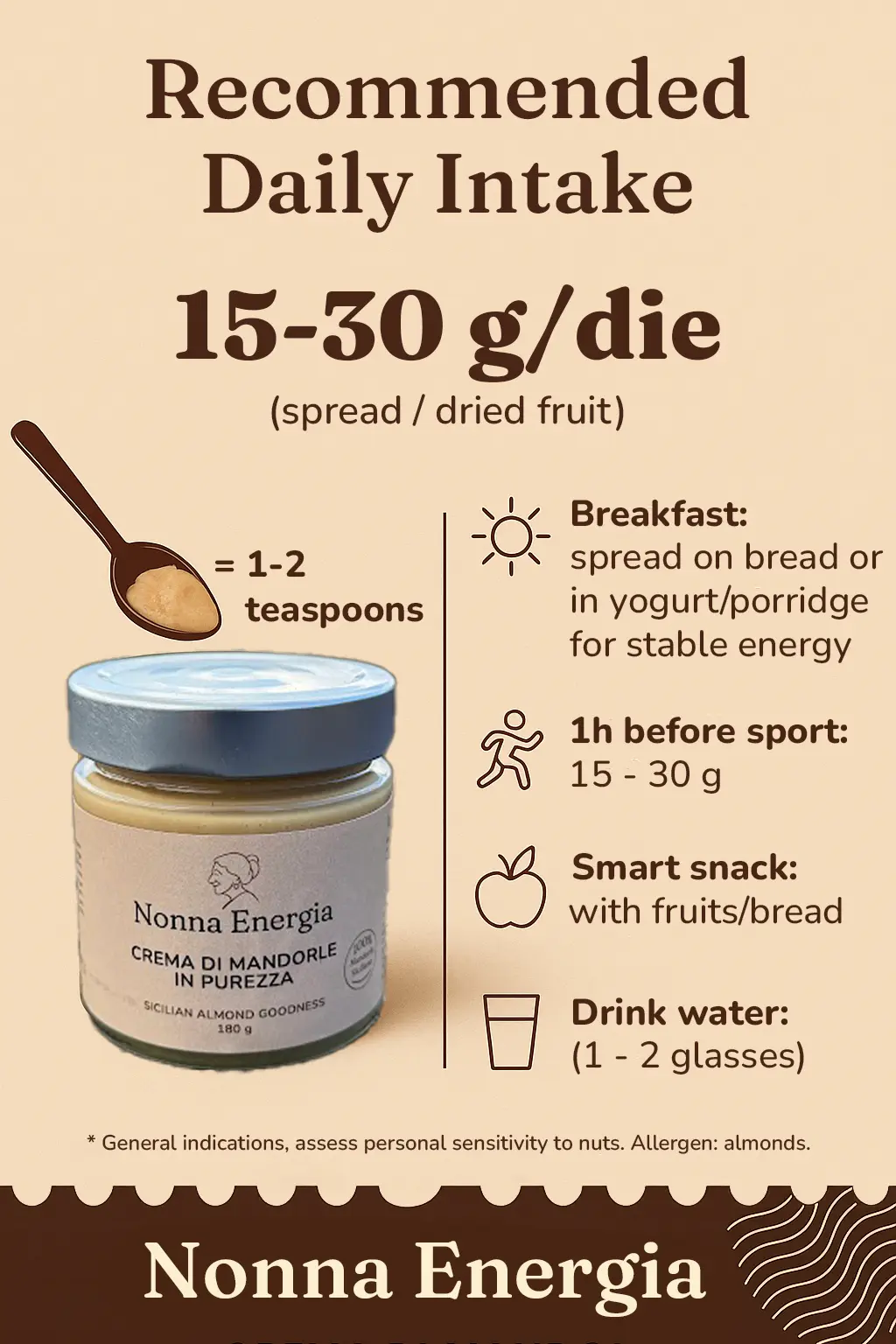 Nonna Energia Almond Cream - lifestyle