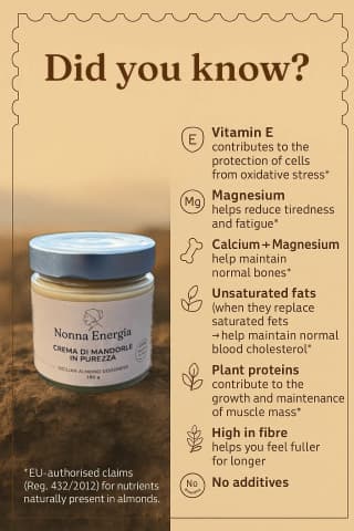 Nonna Energia Almond Cream - features