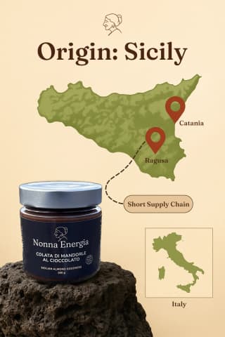 Nonna Energia Choco Almond - before vs after