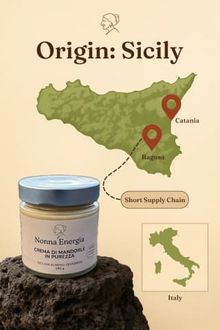 Nonna Energia Almond Cream - before vs after